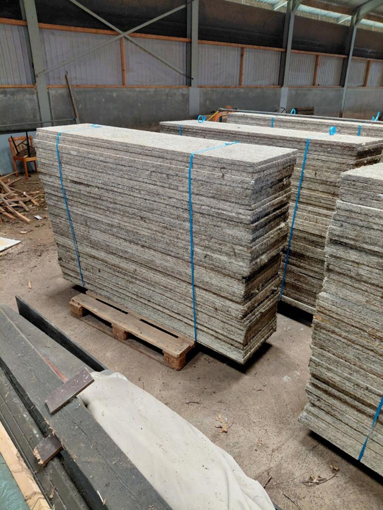 Houtwol cement platen, ventilatieplafond, Meerdere dieren, Schaap