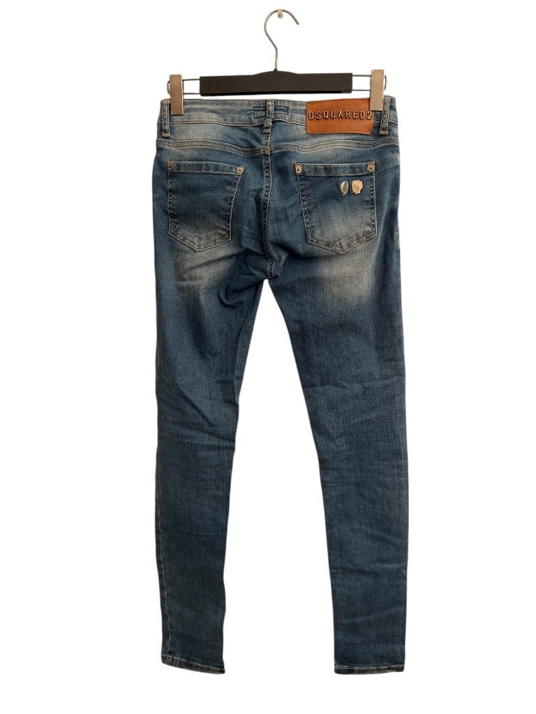 Dsquared spijkerbroek S, Blauw, W32 (confectie 46) of kleiner, Ophalen of Verzenden, Zo goed als nieuw