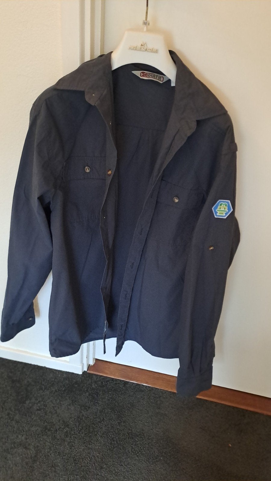 ScoutFit Scouting blouse maat 176 - Donkerblauw lange mouw, Ophalen of Verzenden, Zo goed als nieuw, Kleding