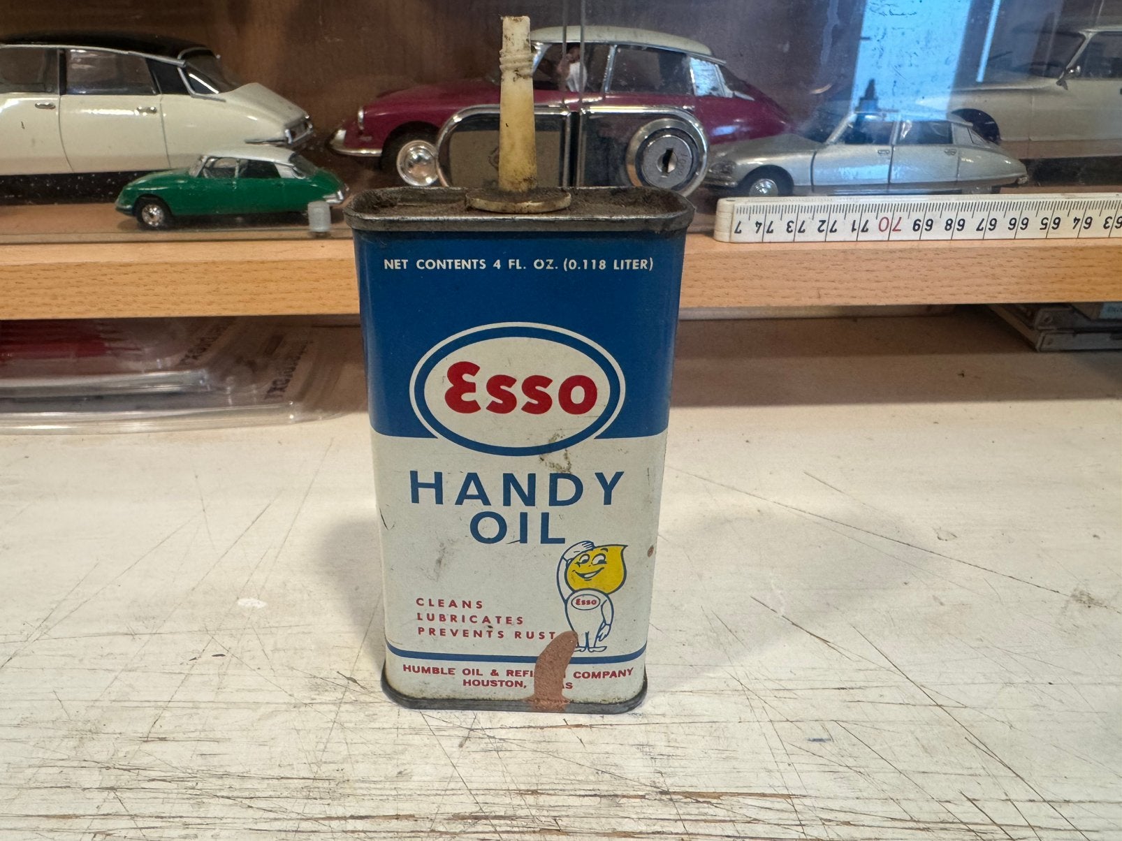 Oude Vintage Esso handy Oil met Andy Slick er op, Ophalen of Verzenden, Gebruikt, Gebruiksvoorwerp