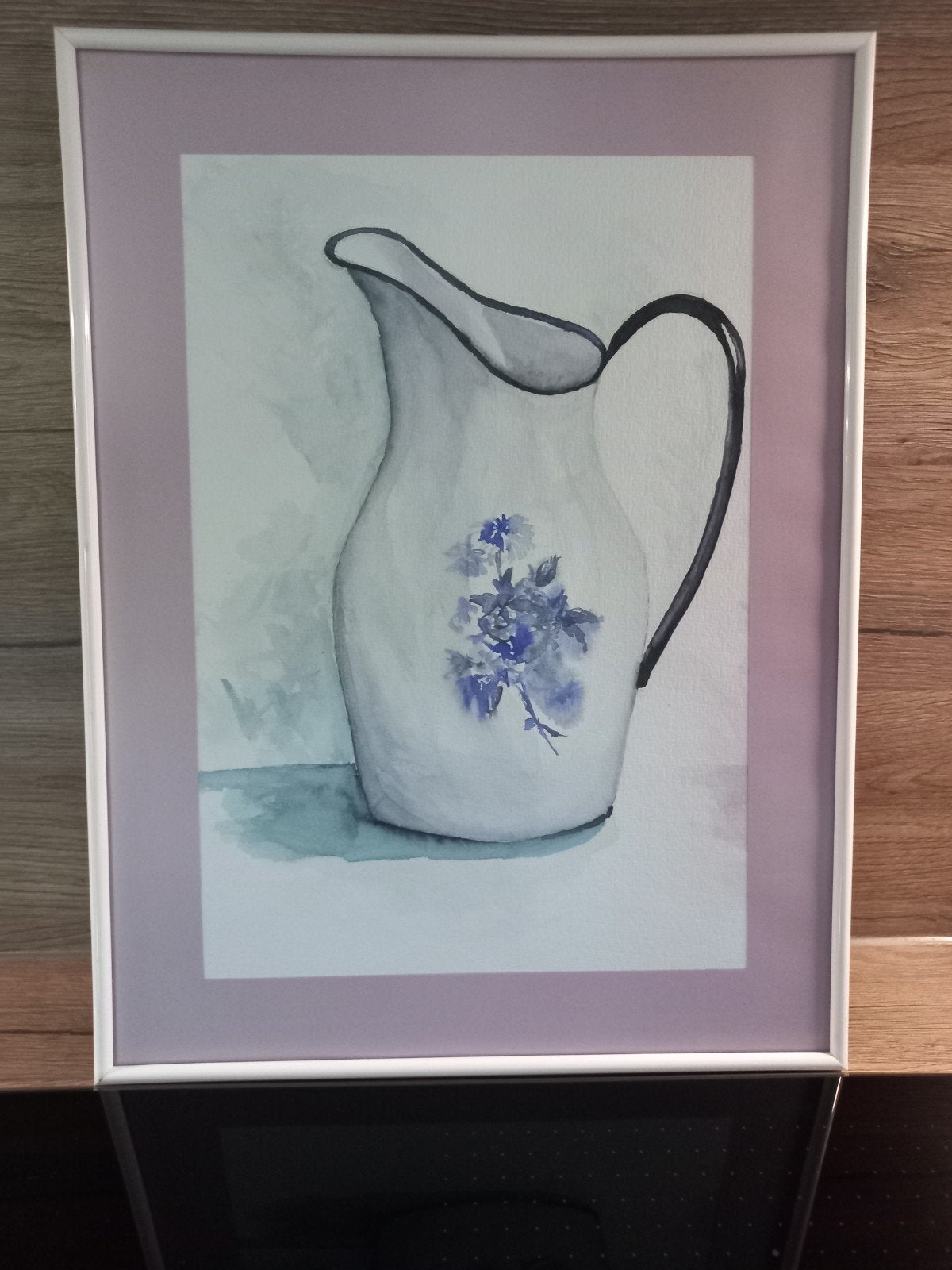 aquareltekening in wissellijst 30/40 cm, Ophalen
