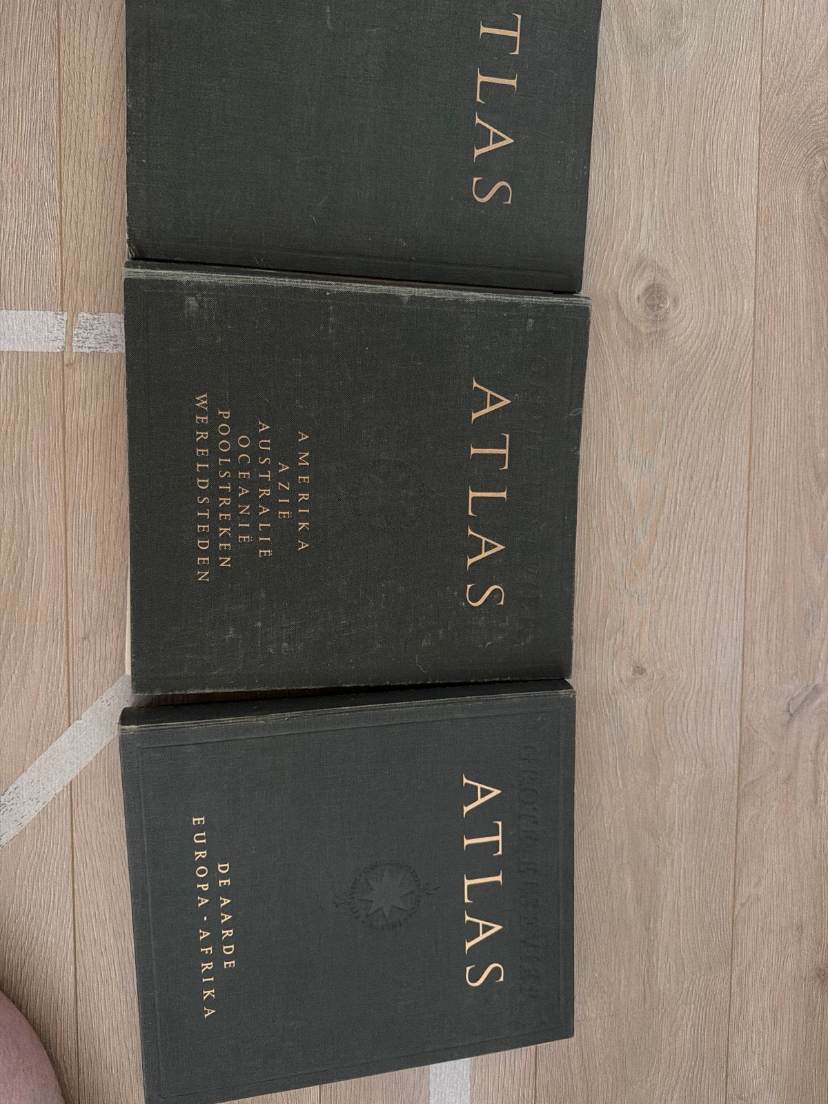 3-delige Elsevier Atlassen Set uit 1950, Overige atlassen, 1800 tot 2000, Wereld, Ophalen