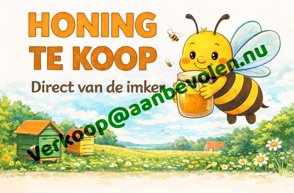 Honing te koop bordje