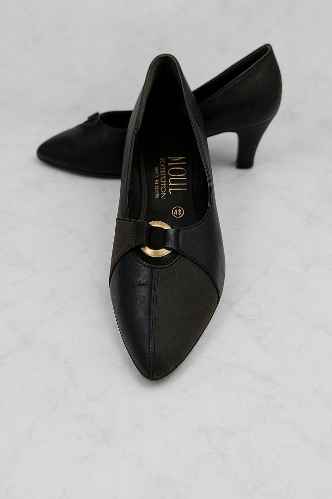 maat 37.5, Hogl,  Stijlvolle zwarte pumps, Pumps, Verzenden, Zwart, Zo goed als nieuw