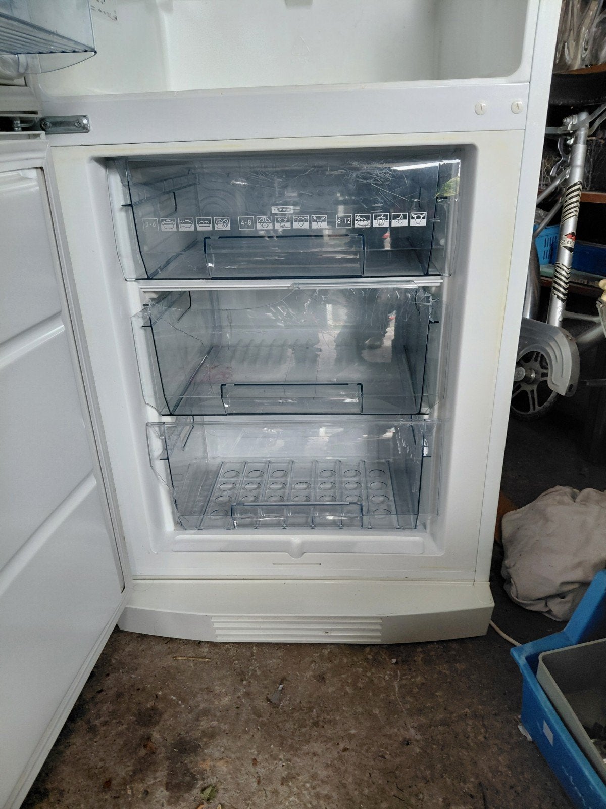 AEG ELECTROLUX KOELKAST/VRIEZER, Ophalen, Gebruikt, 200 liter of meer, Met aparte vriezer