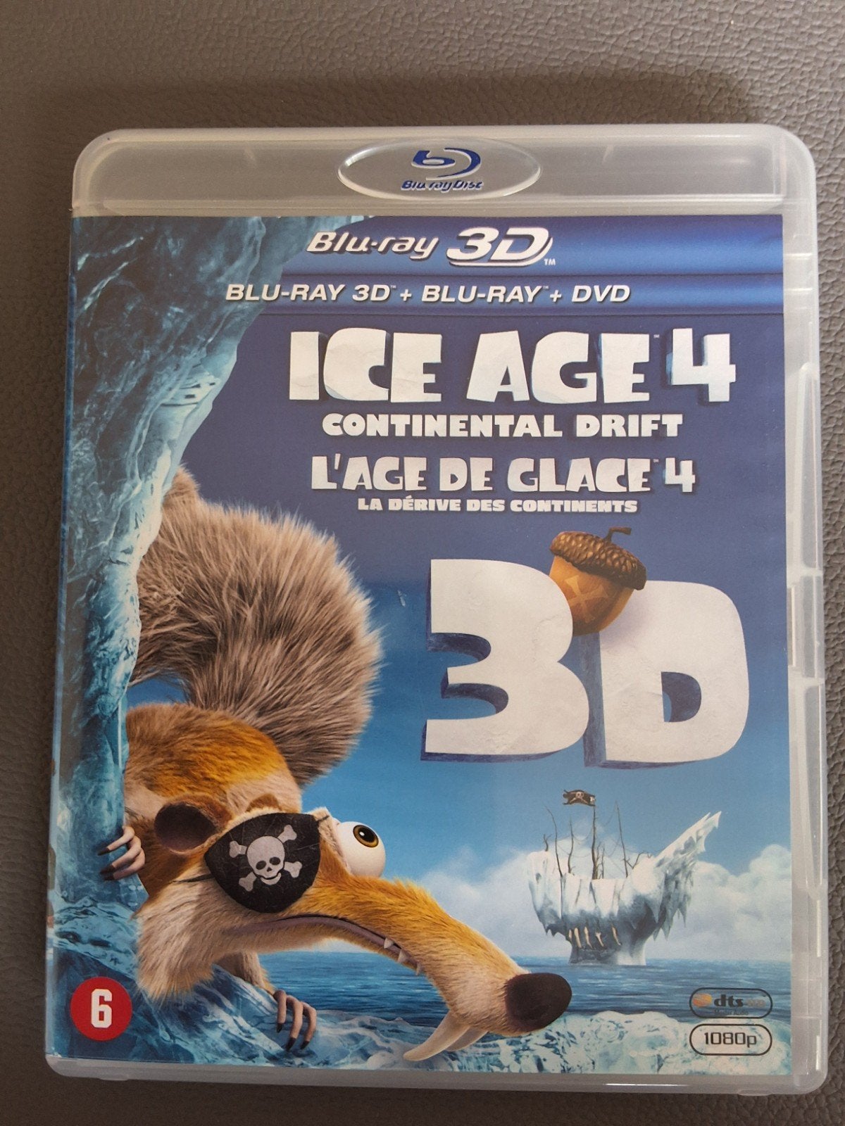 Ice Age 4: Continental Drift 3D Blu-ray + Blu-ray + DVD, Ophalen of Verzenden