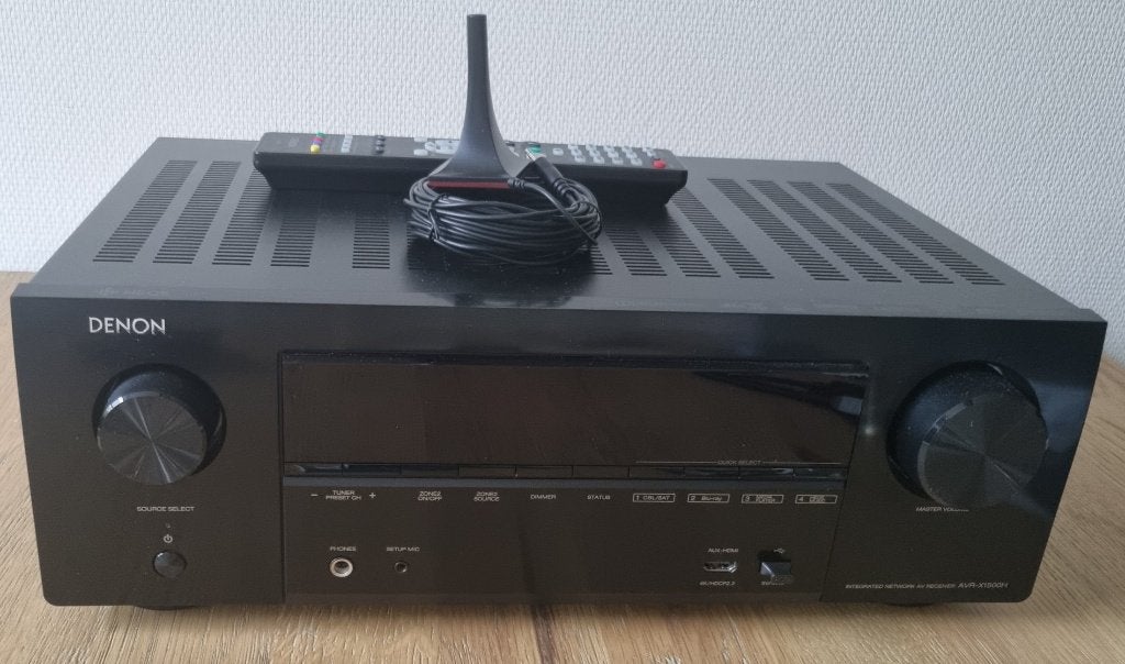 Denon AVR-X1500H met Audyssey microfoon, Ophalen, Gebruikt, Denon, 120 watt of meer