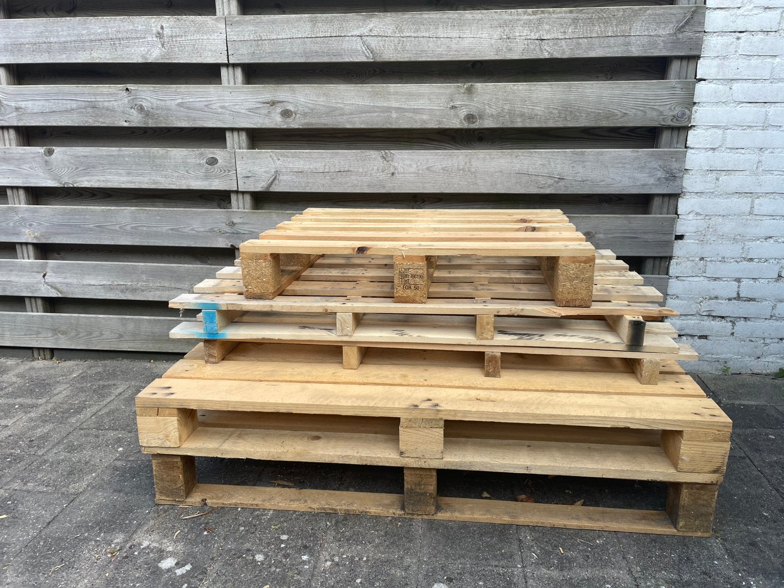 Gratis pallets, Ophalen, Gebruikt, Pallet, Minder dan 200 cm