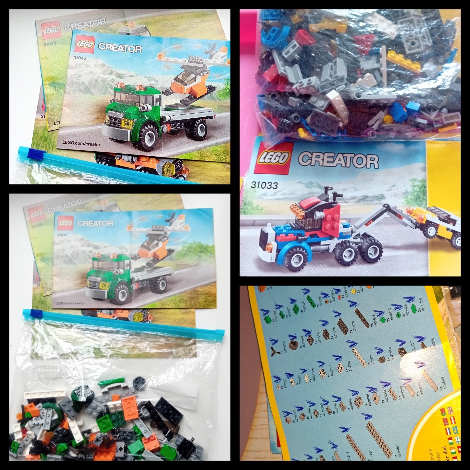 Lego creator 3 sets, Gebruikt, Lego, Ophalen of Verzenden, Creator
