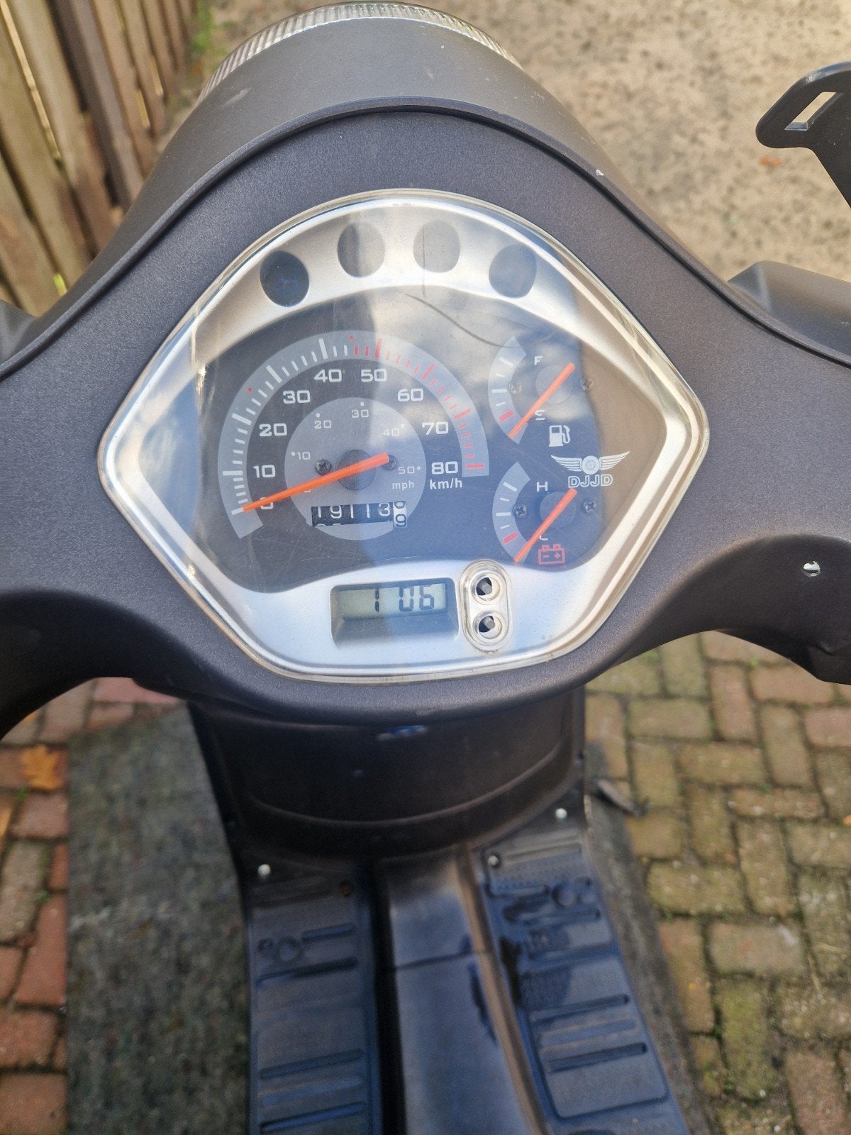 DJJD 50cc Brommer - Mat Zwart, Fietsen en Brommers, Ophalen, Gebruikt, Benzine, Overige merken