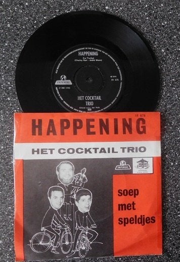 Cocktail Trio - happening & soep met speldjes (vanaf € 1,50), Ophalen of Verzenden, Zo goed als nieuw, 7 inch, Levenslied of Smartlap