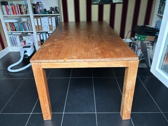 teakhouten eettafel, Huis en Inrichting, Ophalen, Gebruikt, Teakhout, 50 tot 100 cm
