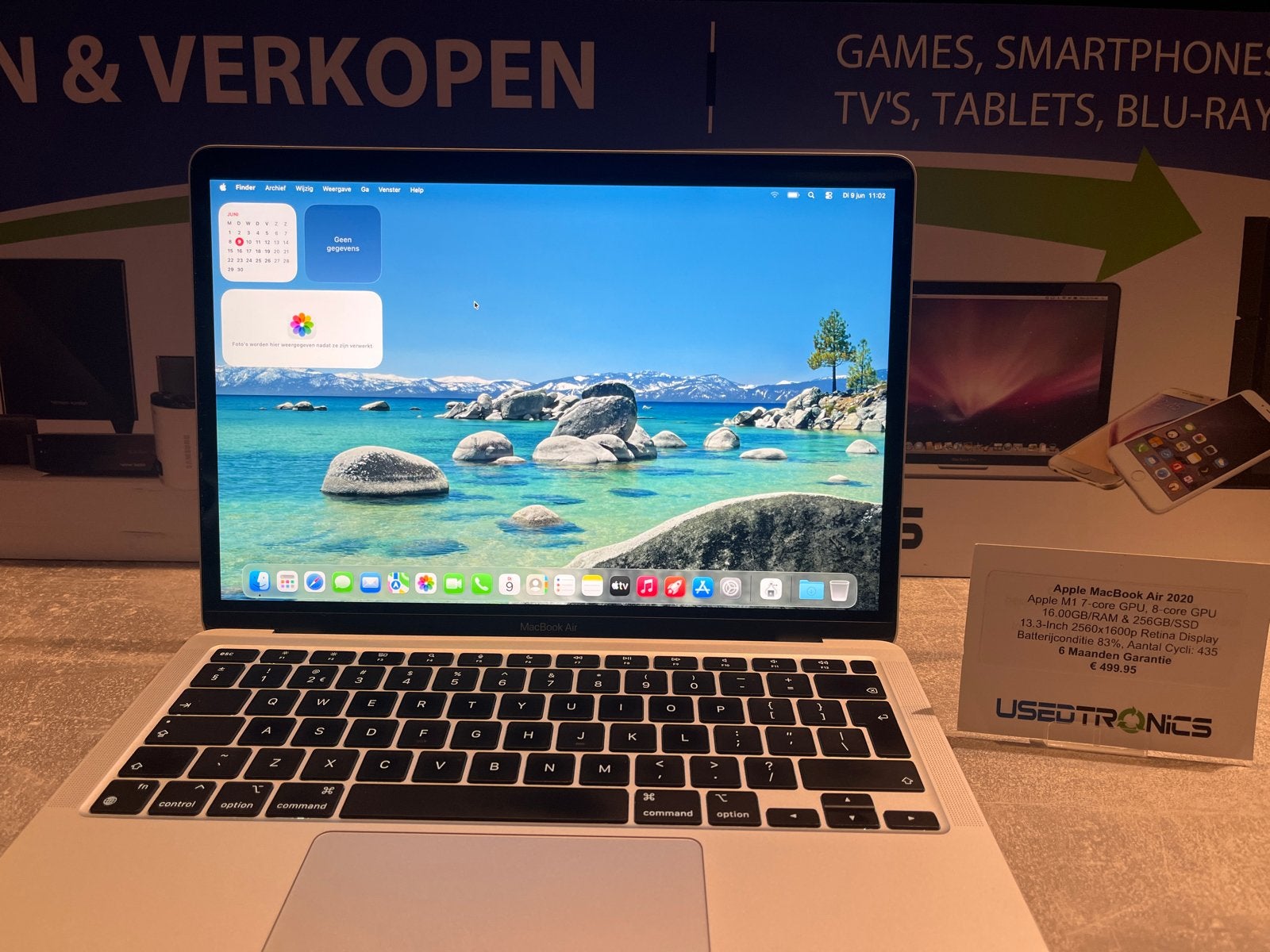Apple MacBook Air 2020 M1 - 13 inch - 16GB RAM - 256GB SSD, Computers en Software, Apple Macbooks, Gebruikt, 256 GB, 2 tot 3 Ghz