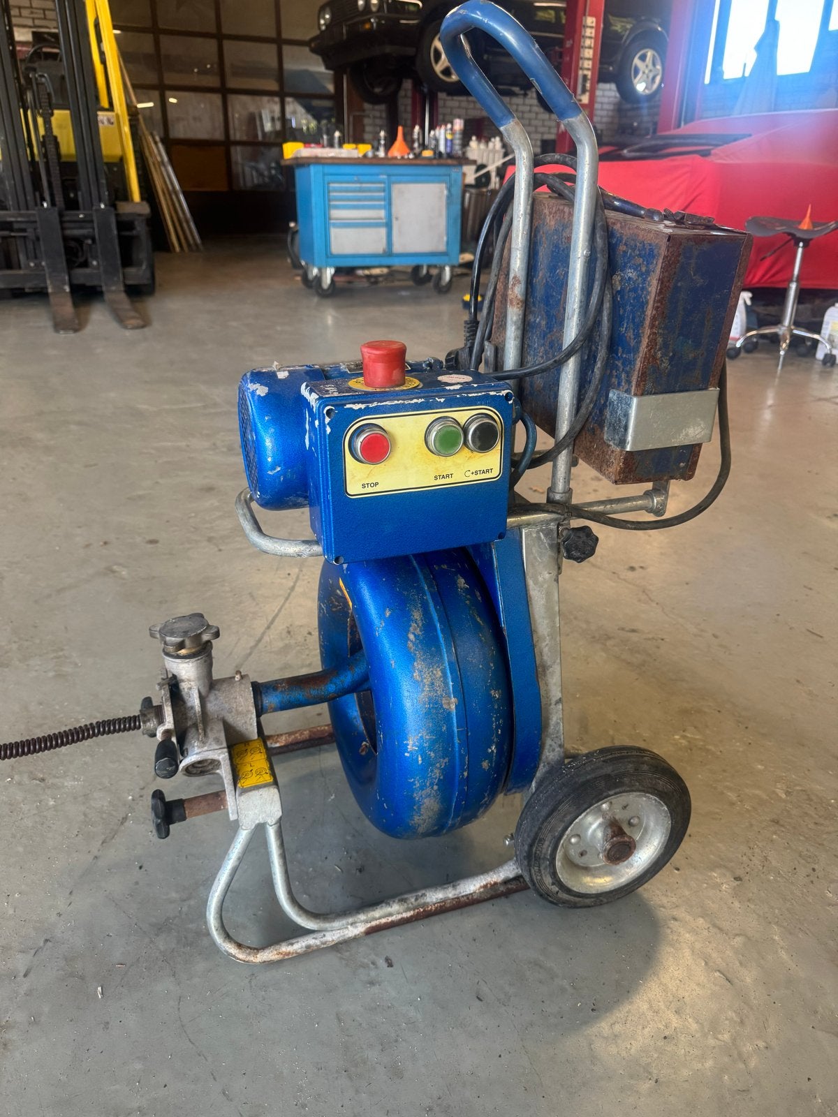 Professionele Riool Ontstoppingsmachine met Accessoires, Ophalen, Gebruikt