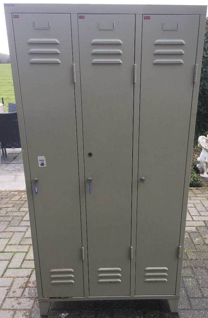 0712 Lockerkast 3drs., Ophalen of Verzenden, Gebruikt
