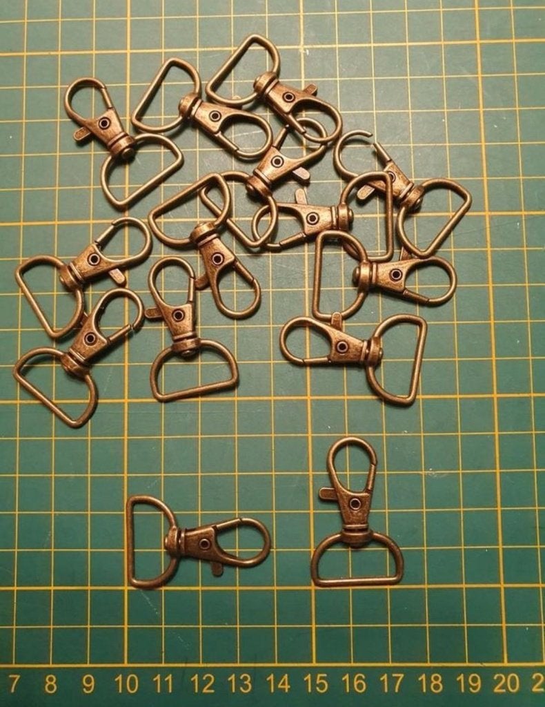 13 draaibare karabijnhaken sleutelhanger clips met D-ring, Verzamelen, Ophalen of Verzenden, Nieuw, Overige typen