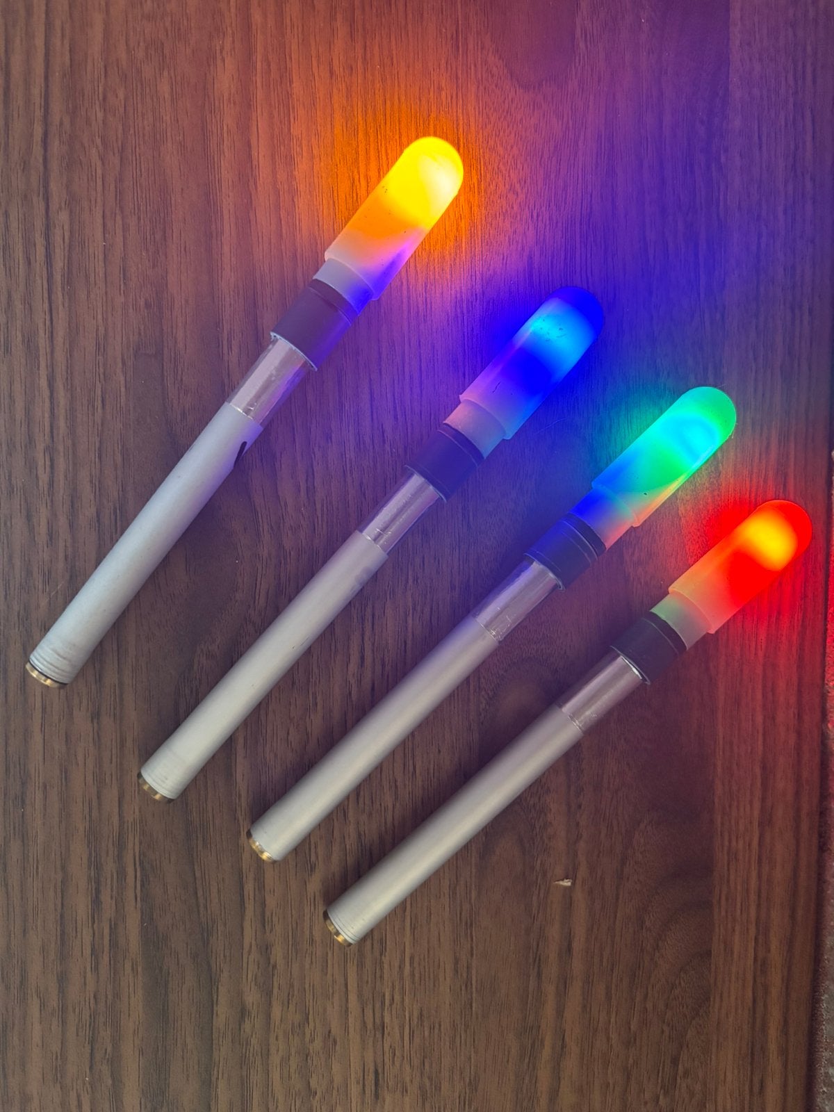 Complete set van 4 verlichte staafmarkers voor Karpervissen, Ophalen, Zo goed als nieuw, Overige typen