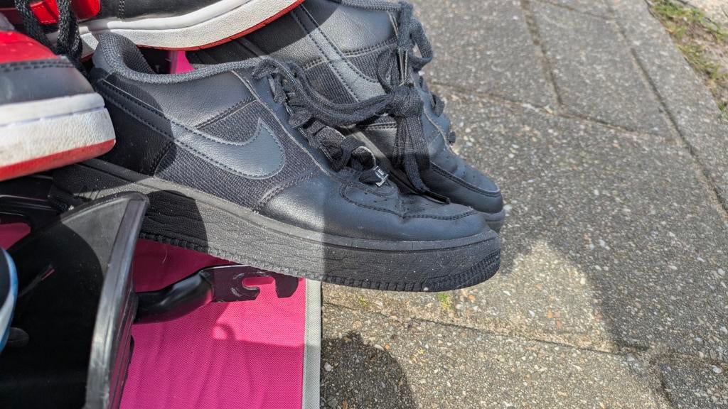 Nike Air Force 1 Low - Zwarte Sneakers, Ophalen, Zwart, Nike, Sneakers of Gympen