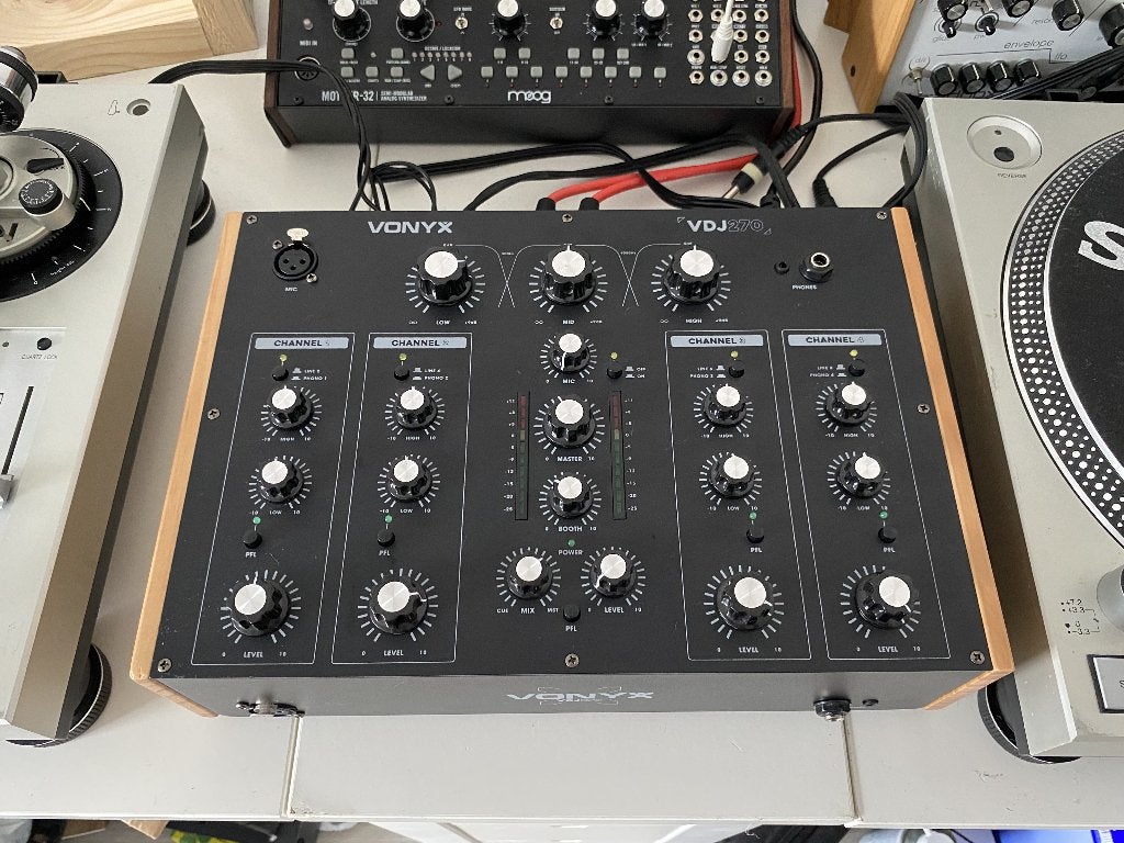 Vonyx vdj270 - Rotary Dj Mixer 4 Channel, Ophalen of Verzenden, Nieuw, Dj-set, Overige merken