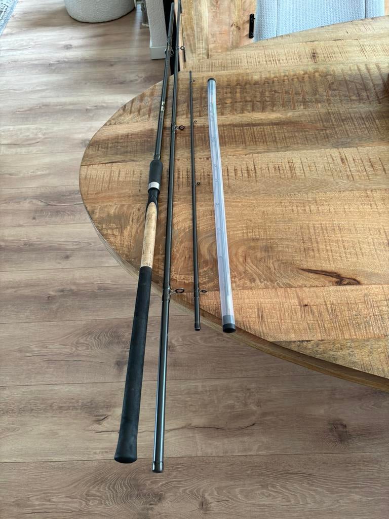 Shimano beastmaster heavy feeder 13ft, Ophalen of Verzenden, Zo goed als nieuw, Werphengel