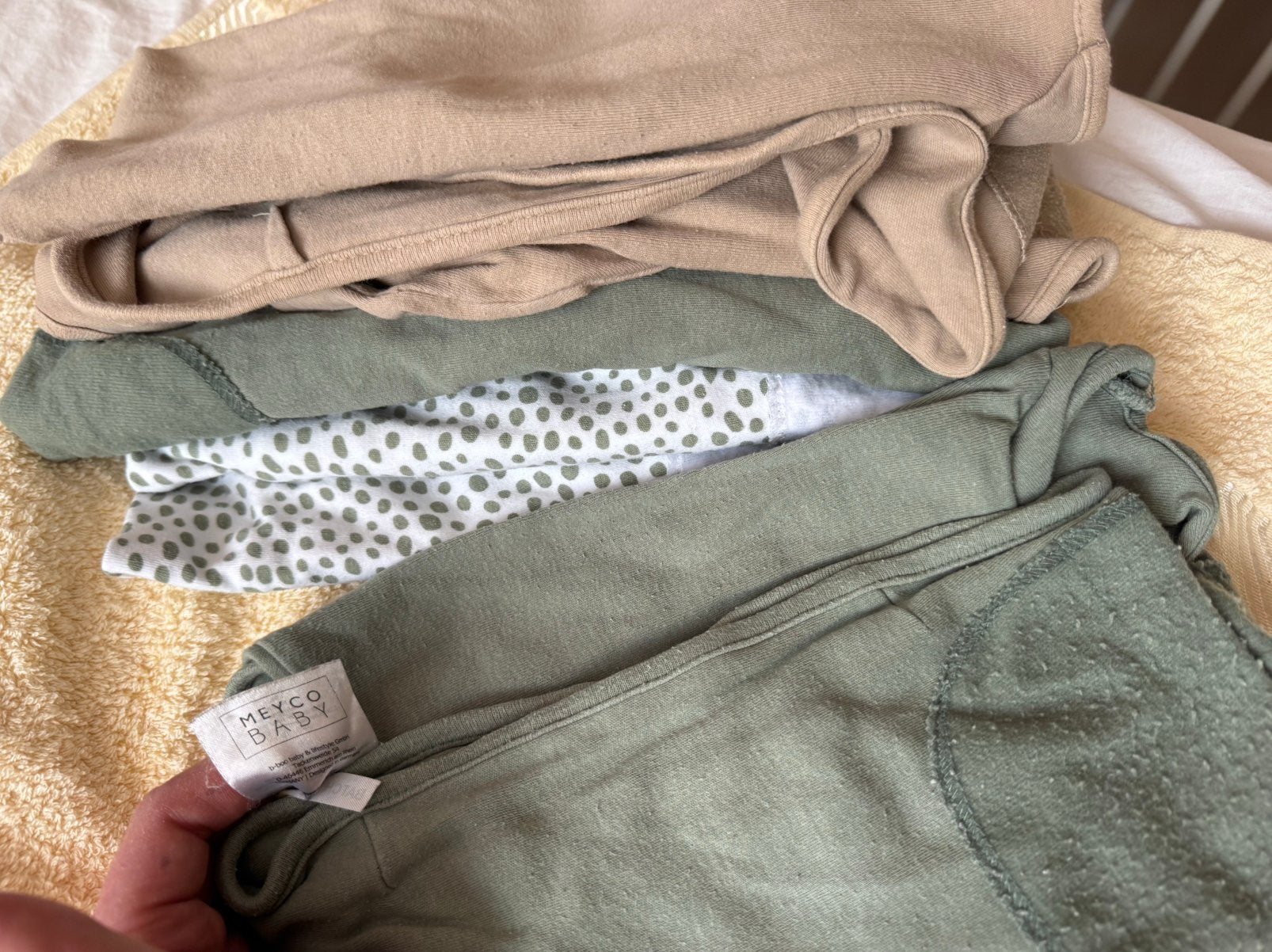 Babykleding | Meyco/ puckababy inbakerdoeken (7 stuks), Kinderen en Baby's, Babykleding | Maat 56, Ophalen of Verzenden, Gebruikt