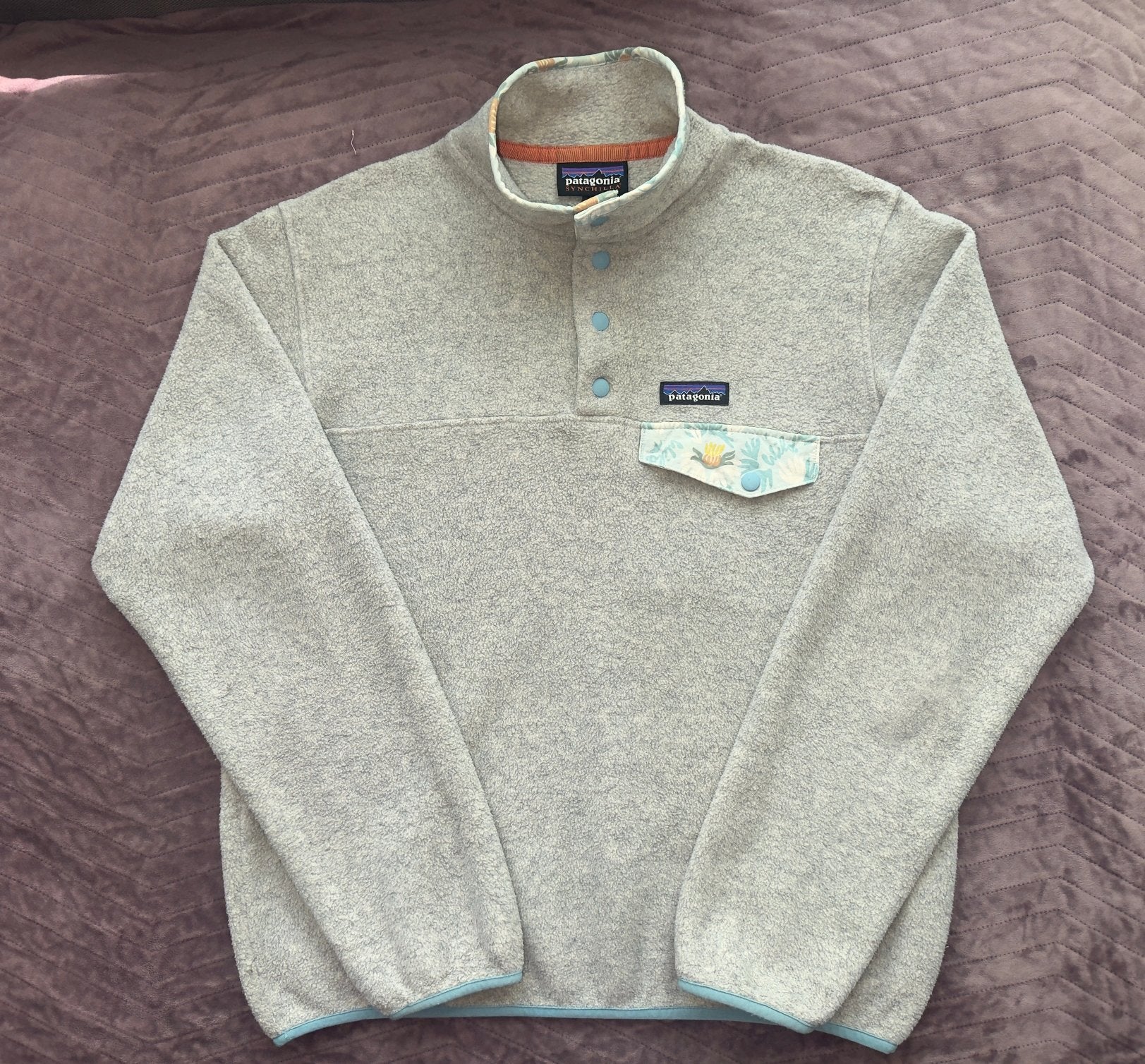 Patagonia Synchilla Snap-T Pullover, Ophalen of Verzenden, Zo goed als nieuw, Maat 36 (S), Grijs