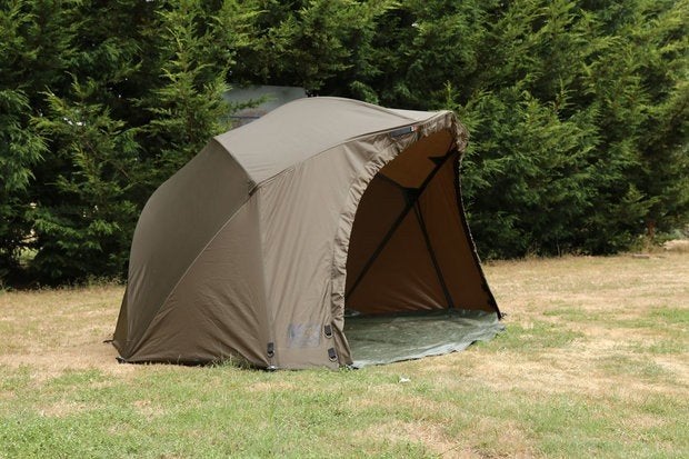 Fox R-series Brolly met Chub stretcher en JRC slaapzak, Watersport en Boten, Hengelsport | Karpervissen, Ophalen, Zo goed als nieuw