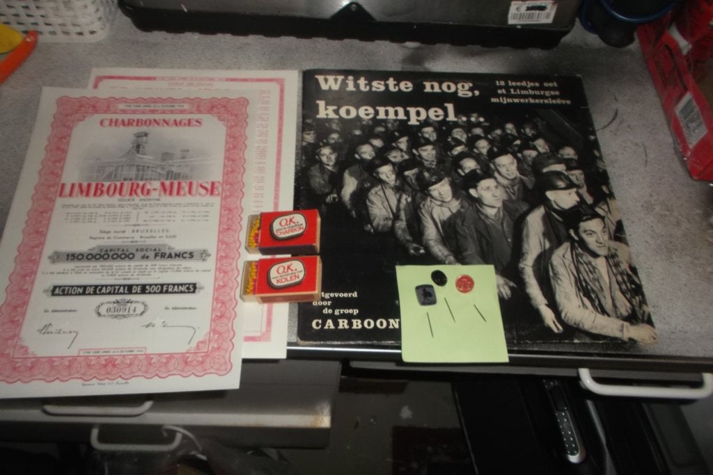 lot oude STEENKOLENMIJN  rekl. items ass. !, Ophalen of Verzenden, Gebruikt, Gebruiksvoorwerp