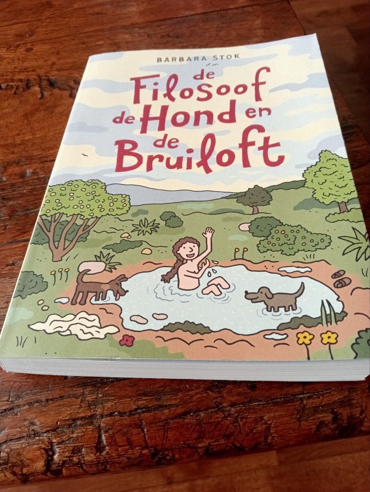 Barbara Stok ..Filosoof de hond en de bruiloft, Eén stripboek, Ophalen of Verzenden, Zo goed als nieuw