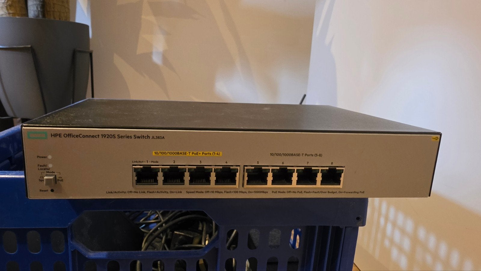 HP OfficeConnect 1920S JL383A PoE Netwerk Switch, Computers en Software, Ophalen of Verzenden, Gebruikt