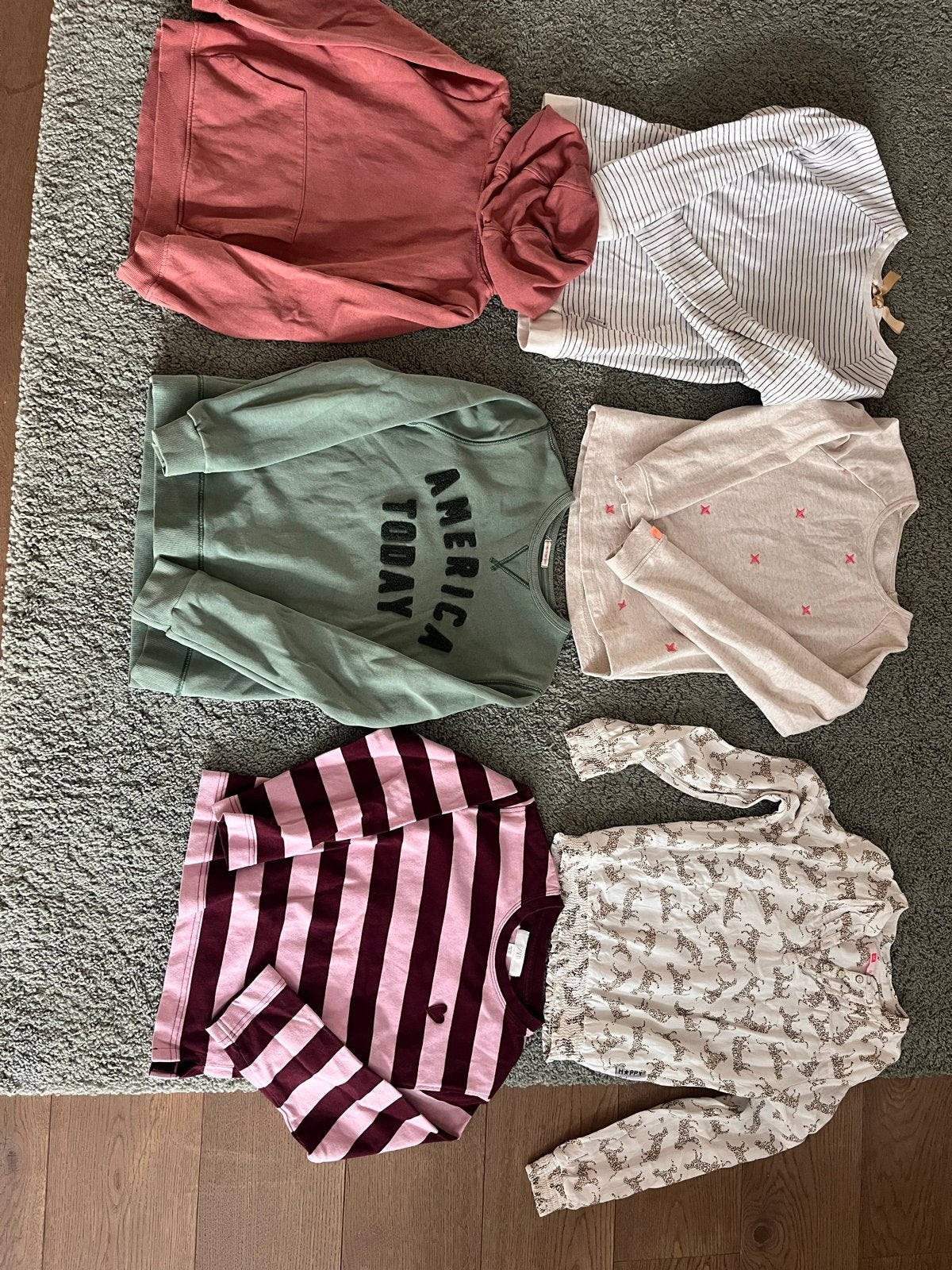 Kledingpakket Meisje Maat 122 - Truien, Shirts en Hoodie, Ophalen, Gebruikt, Meisje, Trui of Vest