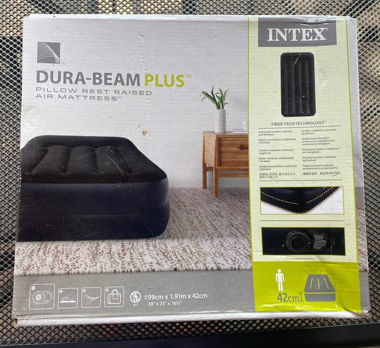 3x Nieuw Intex Dura-Beam Plus luchtbed met ingebouwde pomp, Ophalen, Nieuw