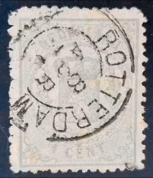 Nederland 1869-1871 - nvph 15 - Rijkswapen, Postzegels en Munten, Ophalen of Verzenden, Na 1940, Gestempeld