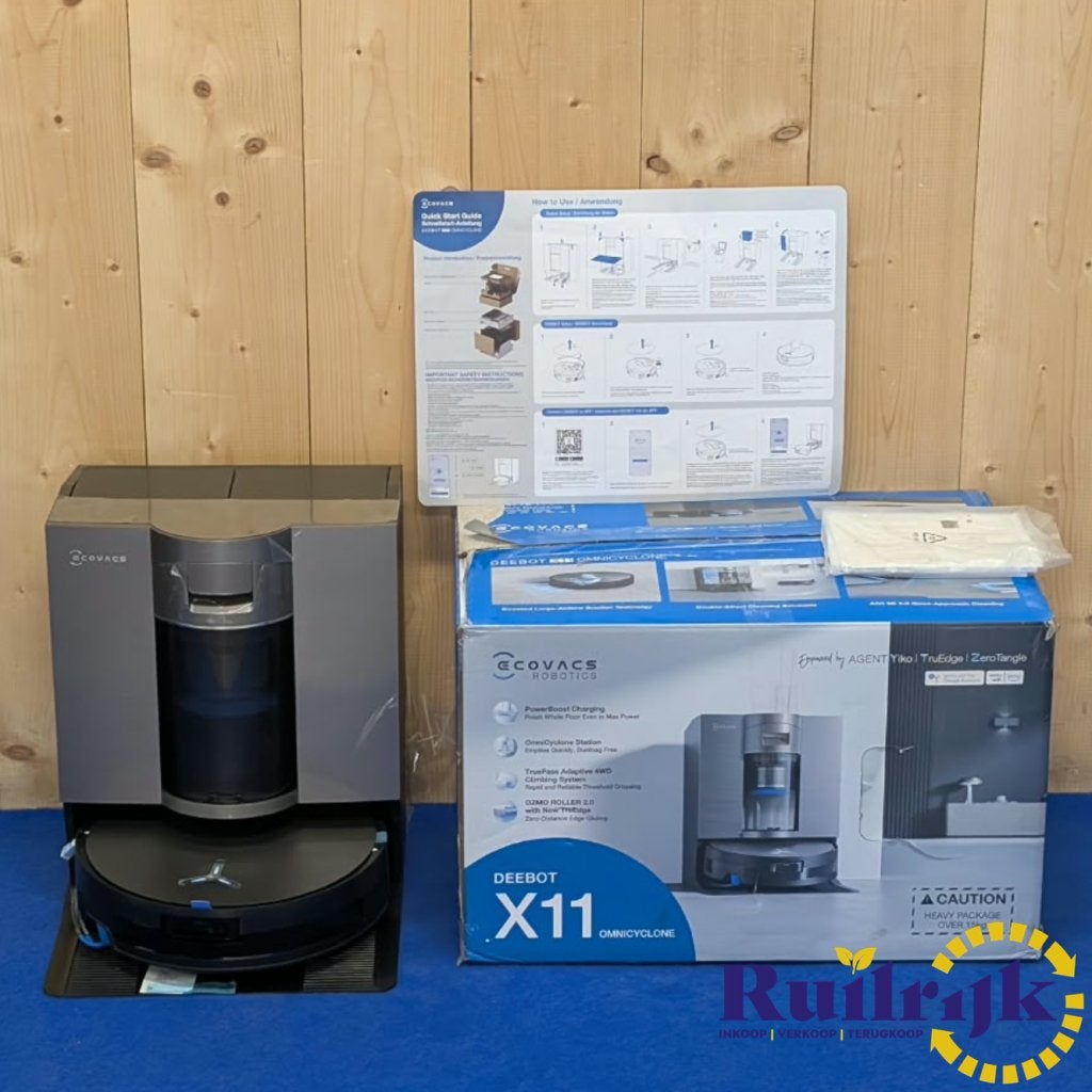 EcoVacs Deebot X11 OmniCyclone robotstofzuiger Nieuw ex Demo, Flex Ltd., Nieuw, https://flex.com/contact-us, Nobelstraat 10, 5807 GA Oostrum LB, Limburg, Nederland