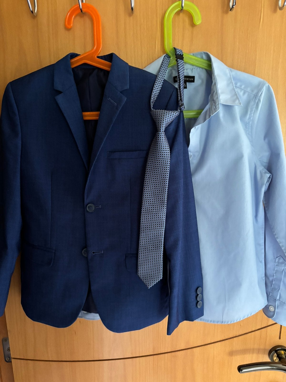 Jongens jasje blouse en strop maat 134, Ophalen of Verzenden, Zo goed als nieuw, Jongen, Jas