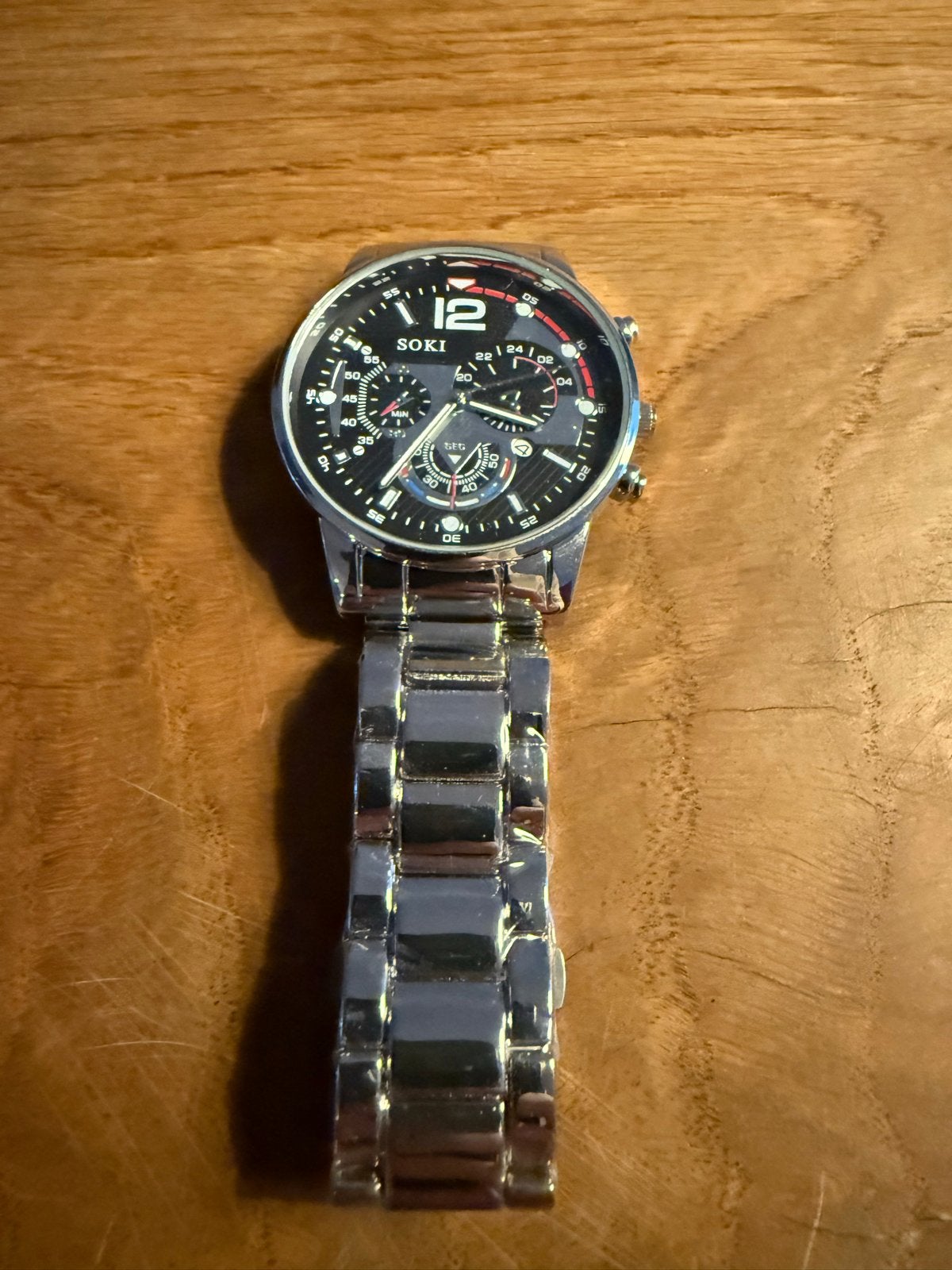 Soki Heren Polshorloge - Stijlvol en Modern, Sieraden, Tassen en Uiterlijk, Horloges | Heren, Overige merken, Staal, Polshorloge