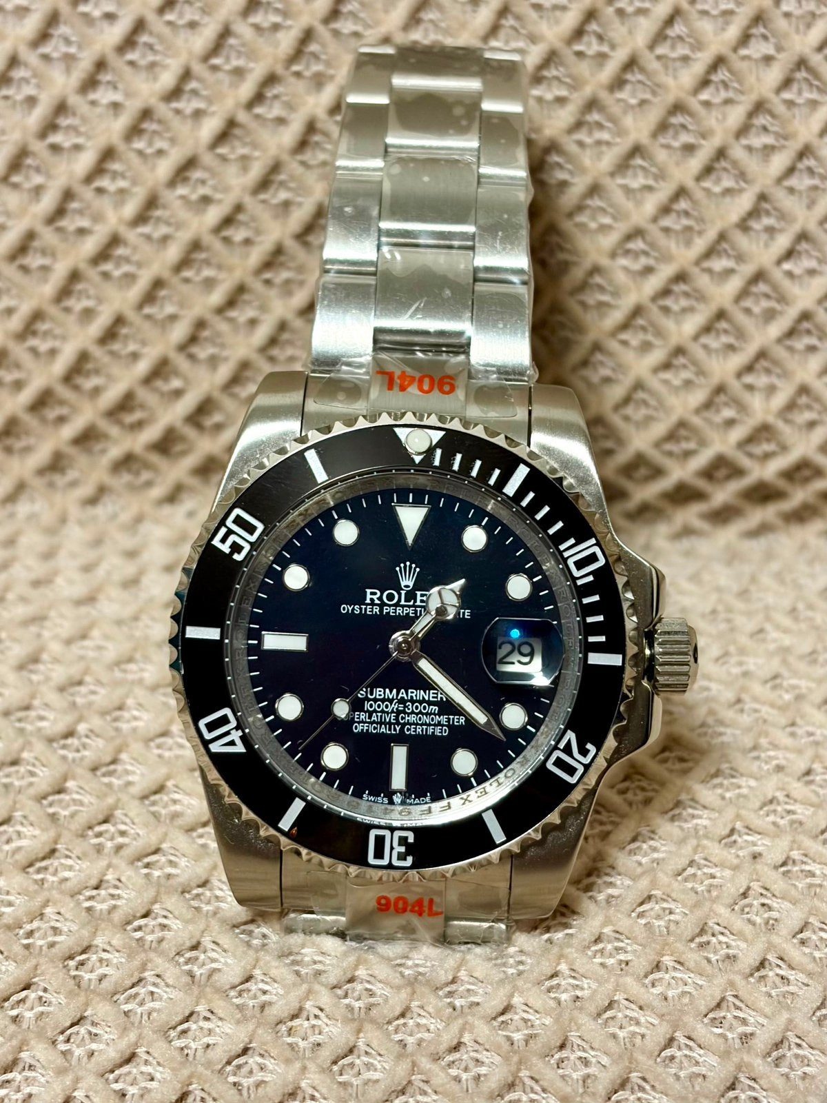 Rolex Submariner Date 41mm, Staal, Polshorloge, Ophalen of Verzenden, Zo goed als nieuw