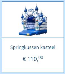 Springkussen kasteel te huur, Hobby en Vrije tijd, Feestartikelen | Verhuur, Overige, Ophalen