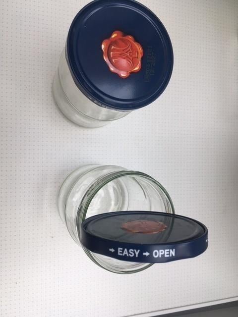 Glazen  0,5 ltr.  Inmaak Potjes+ perfecte schroef afsluitdop, Ophalen, Zo goed als nieuw