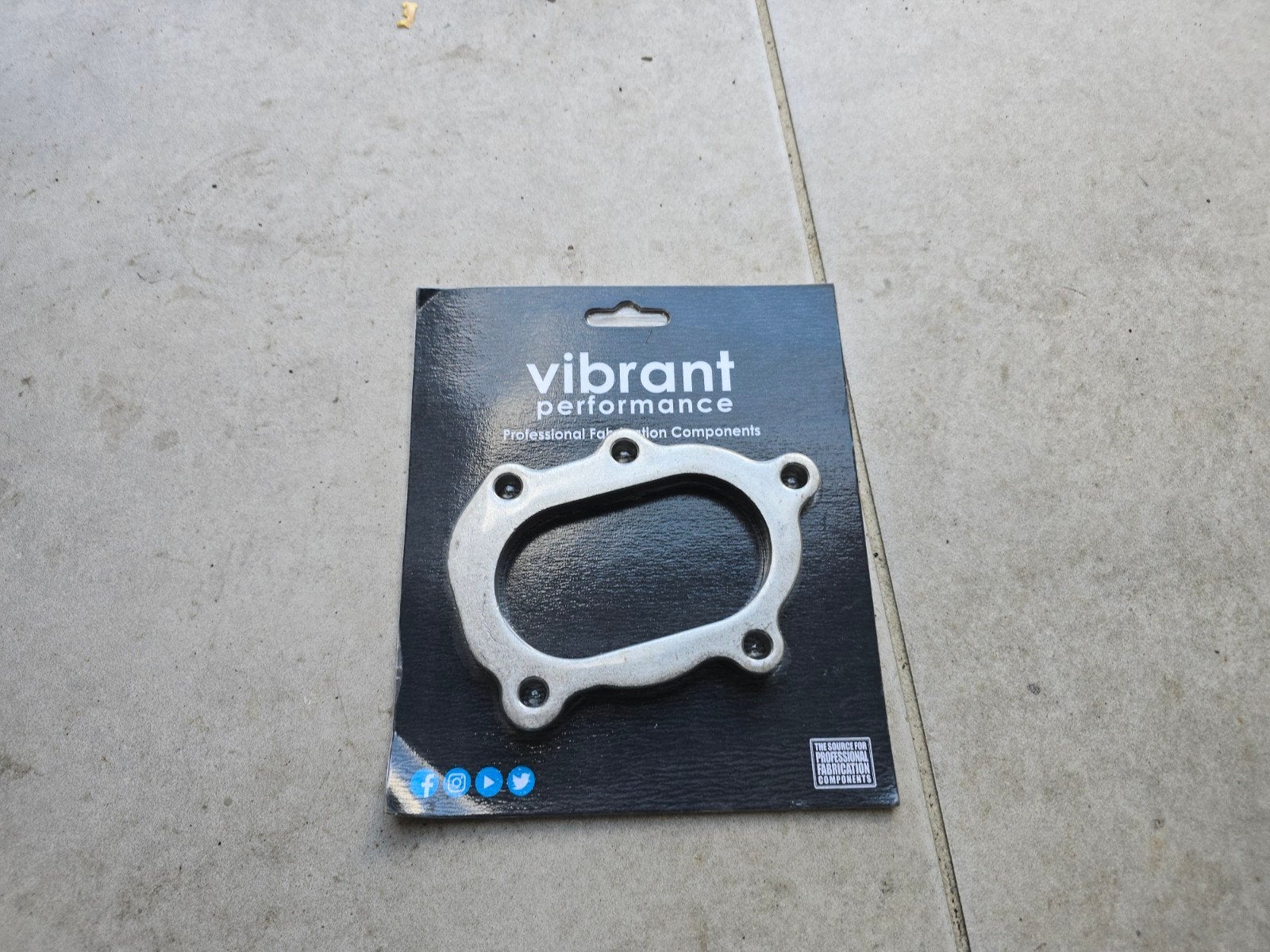 Vibrant 5 bout turbo uitlaat flens voor GT25/GT28R Garrett, Ophalen of Verzenden, Nieuw, Universele onderdelen
