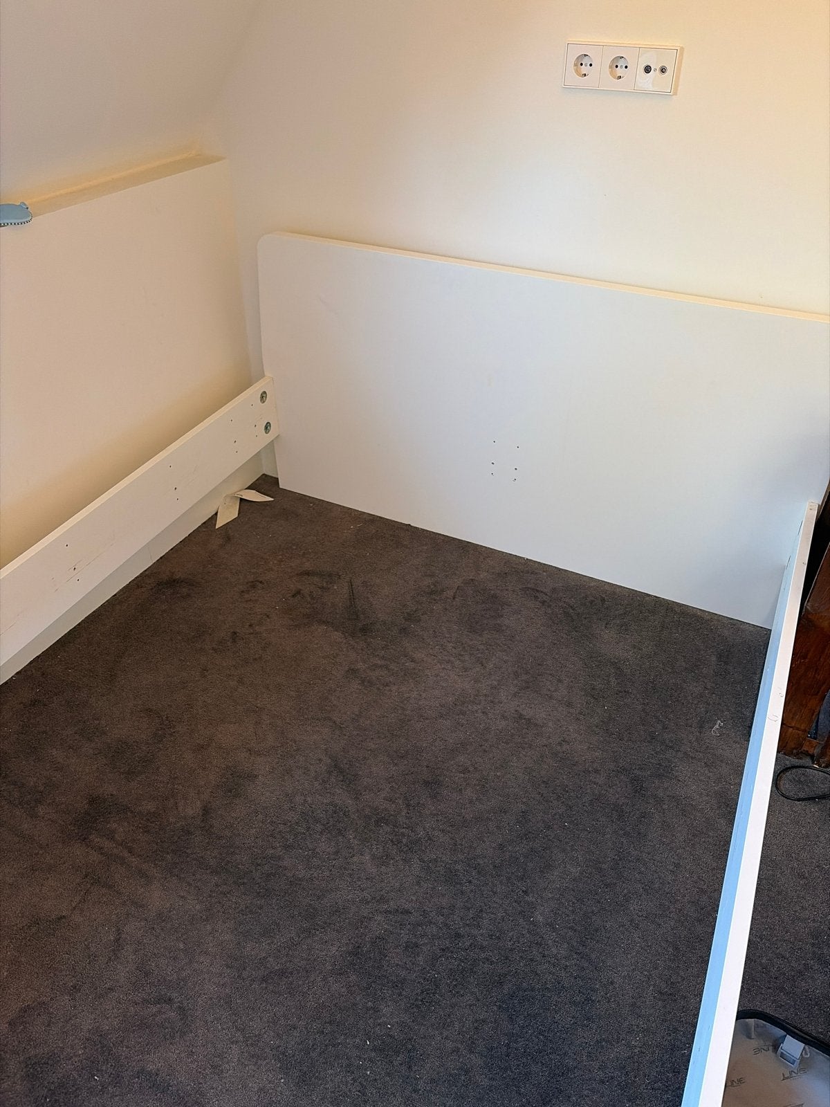 Tweepersoonsbed op te halen! met lattenbodem en schroeven, Ophalen, Gebruikt, 90 cm, Eenpersoons