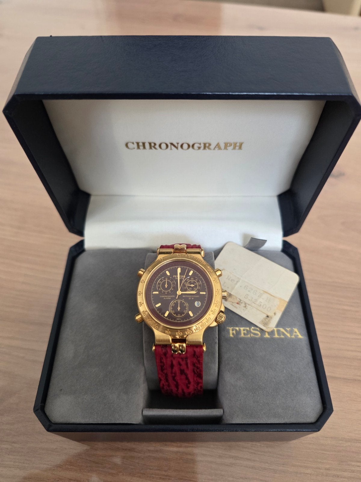 Festina 6267 Vintage Chronograaf Horloge, Ophalen of Verzenden, Nieuw, Polshorloge, Overige merken