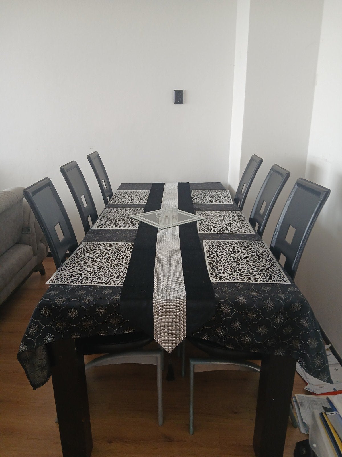 eettafel hele set, Ophalen, Gebruikt, 200 cm of meer, 50 tot 100 cm