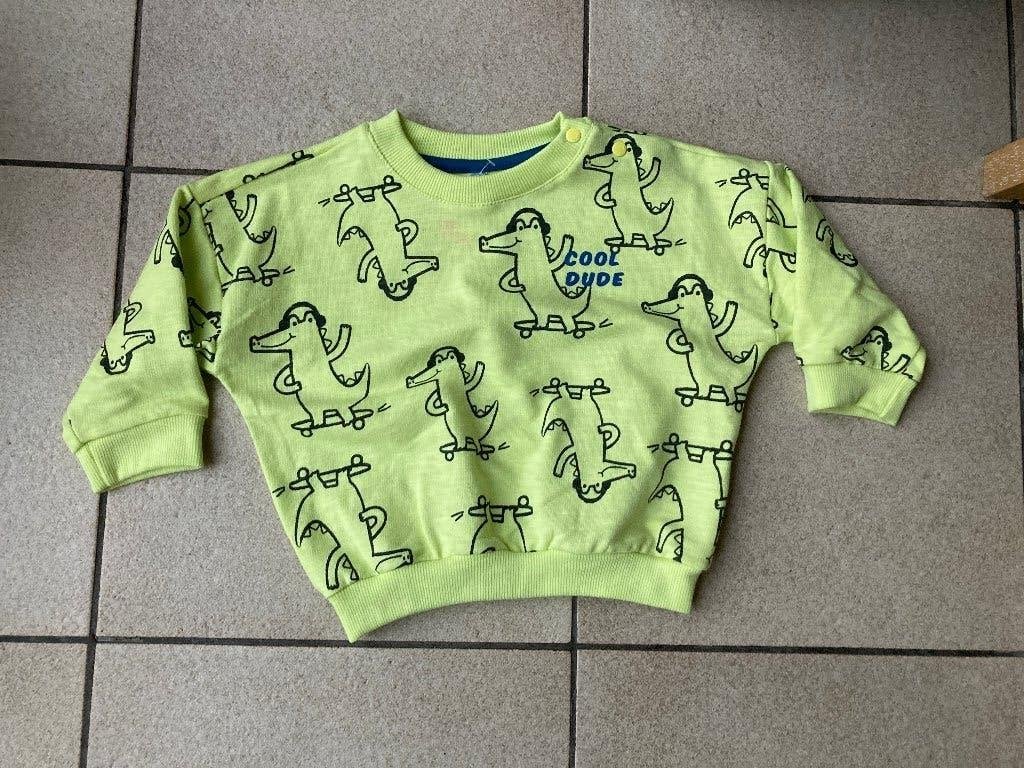 Nieuwe trui met dino's - Maat 80, Ophalen of Verzenden, Nieuw, Jongetje, Truitje of Vestje