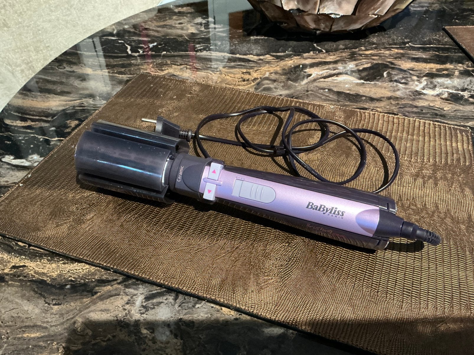 Babyliss roterende fohn borstel, Ophalen of Verzenden, Zo goed als nieuw, Föhn of Haardroger