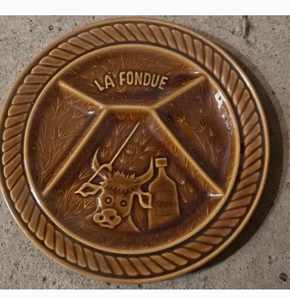 Fondue borden, Ophalen