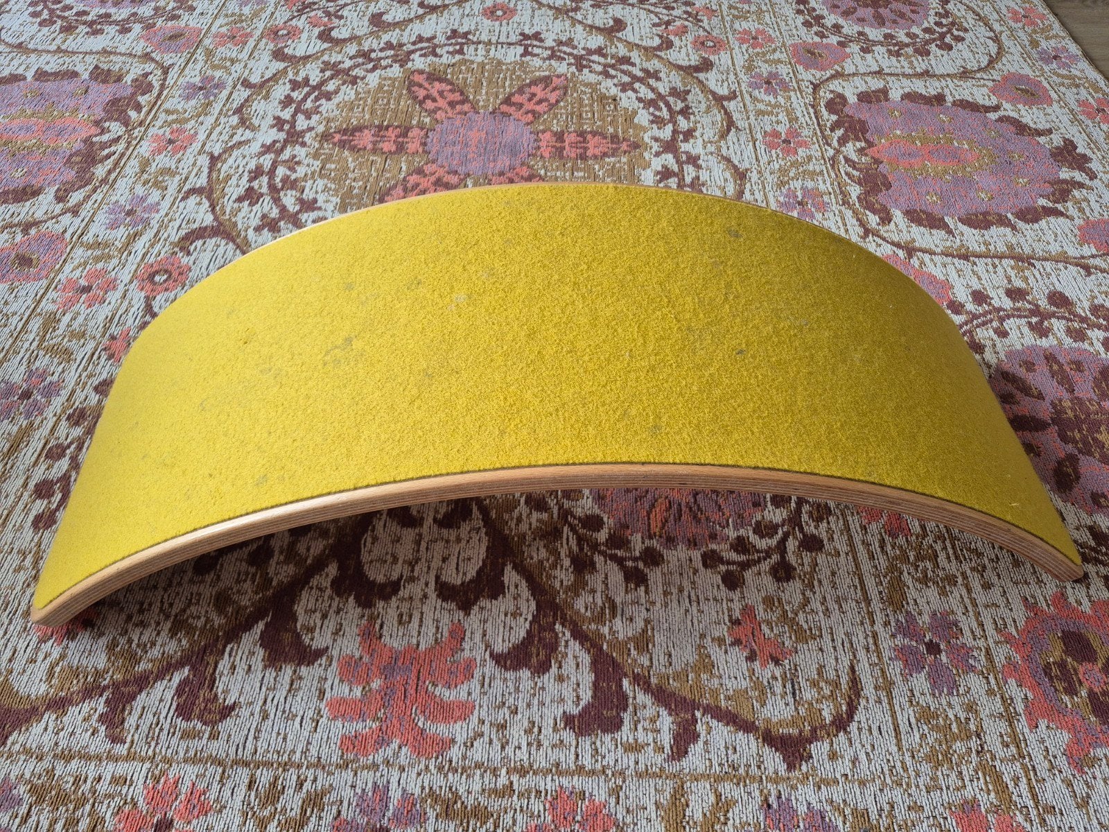 Wobbel Board met vilt - Geel