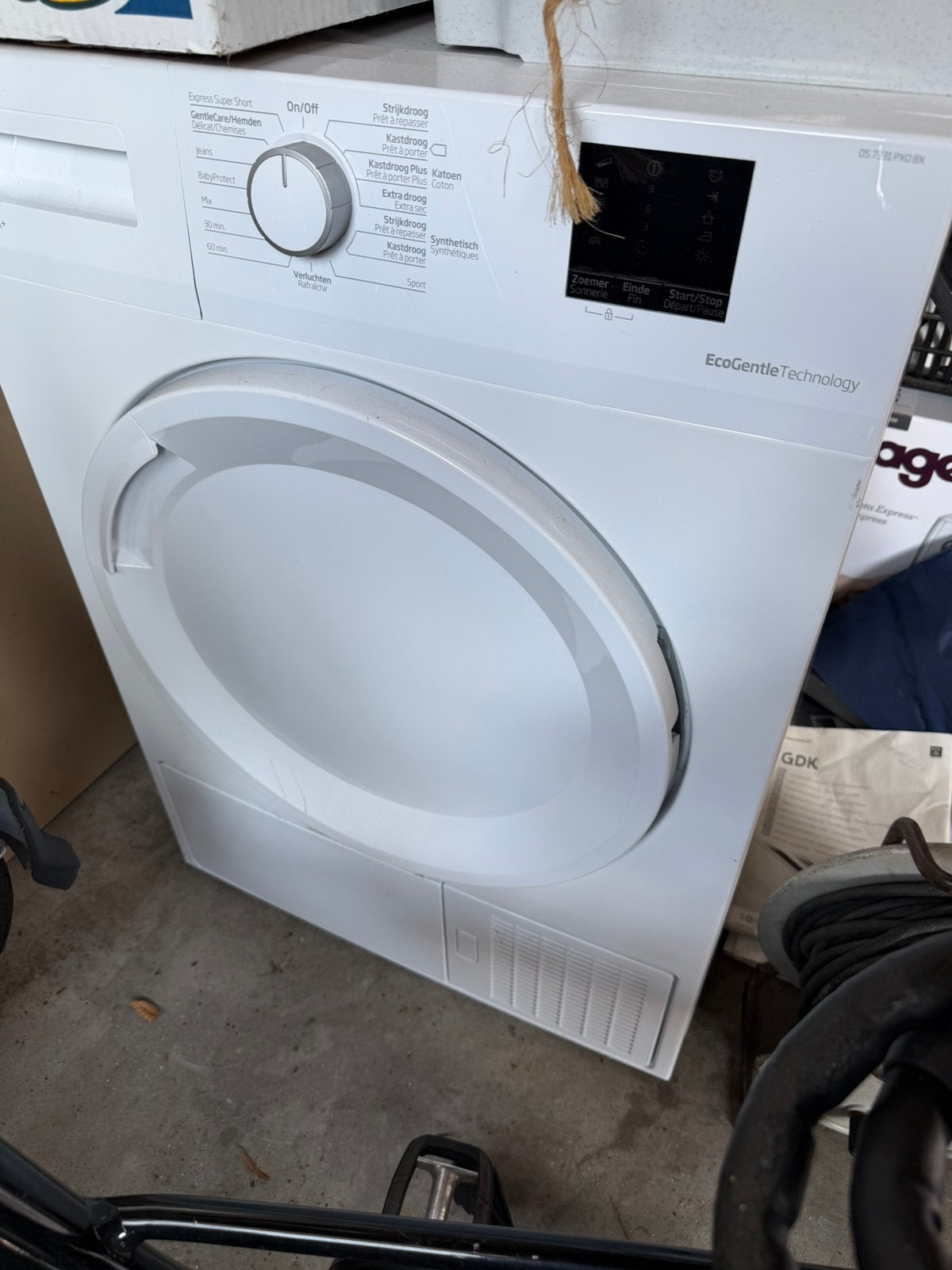 Beco wasdroger 7KG, Ophalen, 6 tot 8 kg, Luchtafvoer, Zo goed als nieuw