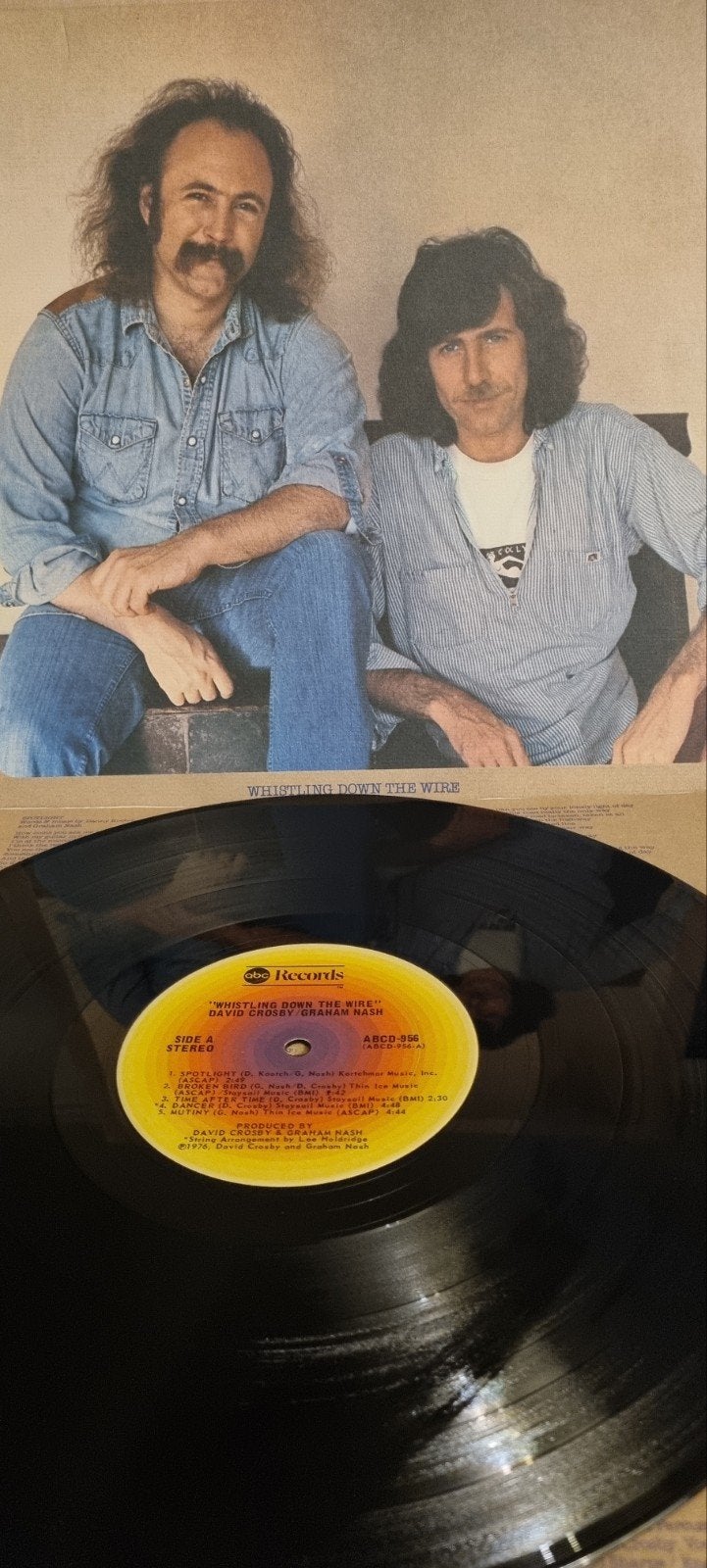 David Crosby & Graham Nash - Whistling Down The Wire LP, Ophalen of Verzenden, Gebruikt, 12 inch, LP