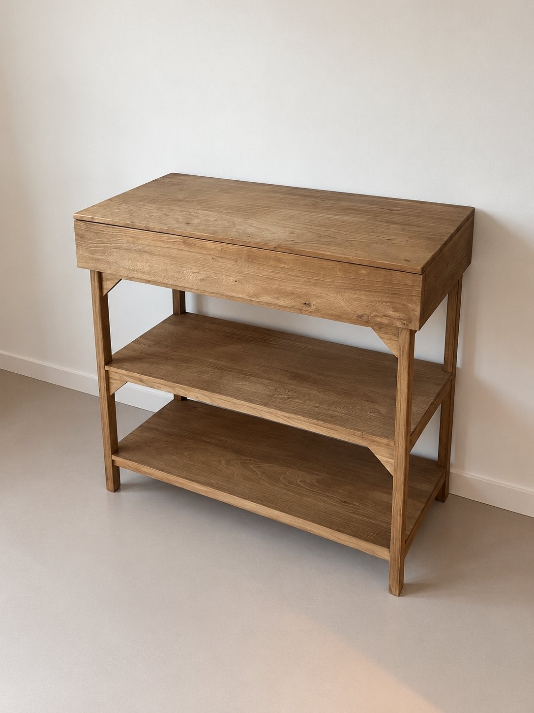 Zara Home Houten Opbergmeubel 90x90x45, Ophalen, Eikenhout, Minimalistisch tijdloos, 1 of 2 laden